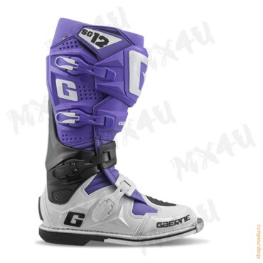 Мотоботы SG12 Purple Black White Limited Edition - миниатюра 1