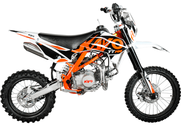 Питбайк KAYO BASIC TT140EM 17 14 KRZ (механ. сцепл., эл. стартер 2022 г.)