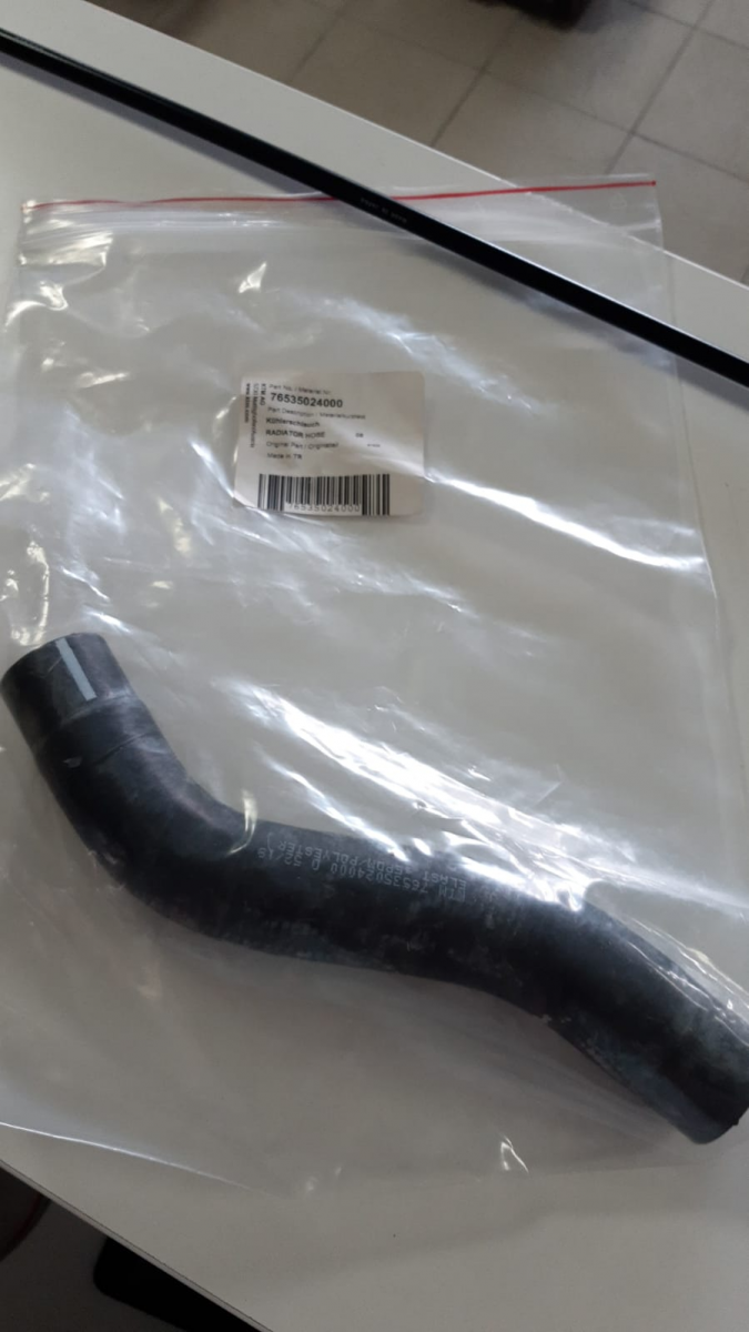 KTM RADIATOR HOSE  08 шланг радиатора ( низ)  690 SMC ( 76535024000 ) - фото 1