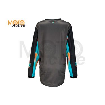 Джерси FLY RACING WOMEN'S F 16, серая розовая голубая - миниатюра 1