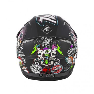 Oneal Шлем кроссовый 3 Series Crank 2.0 Красный зеленый