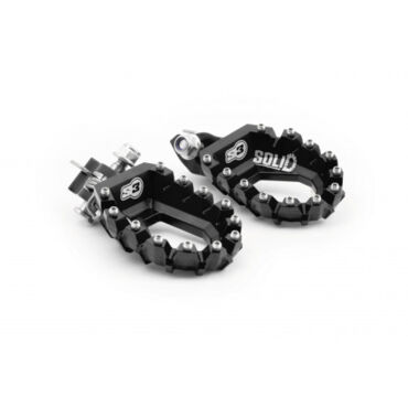 Подножки алюминиевые S3 Parts черные Honda AFRICA TWIN 20- - миниатюра 1