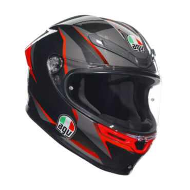 AGV Шлем K6 S Slashcut Black Grey Red - миниатюра 1