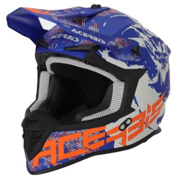 Шлем кроссовый Acerbis LINEAR 22 06 Grey Blue - миниатюра 2