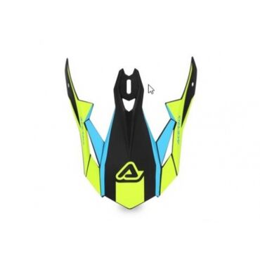 Козырек Acerbis для шлема X TRACK Light Blue Fluo Yellow - миниатюра 1