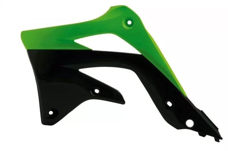 Боковины радиатора KX450F 12 15 зелено черные - фото 1