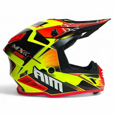 AiM Шлем RH855 (Fiber Glass) Swift Yellow Black - миниатюра 1