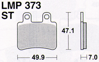 Колодки дискового тормоза AP Racing LMP373 ST (FDB2128 / FA350) - миниатюра 1