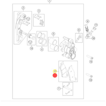 Husqvarna brake pads from Brembo Колодки передние TE FE 150 501 24-> ( A39013030000 ) - миниатюра 1