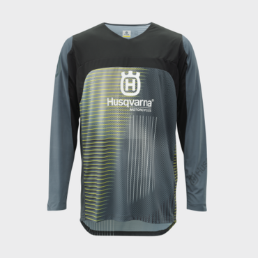 Мотоджерси Husqvarna Railed Jersey, grey (L, Взрослая  Кросс эндуро) - миниатюра 1
