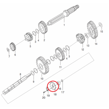 Звезда ведущая Bajaj Boxer 150 150X 14T - миниатюра 1
