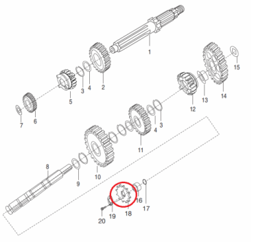 Звезда ведущая Bajaj Boxer 150 150X 14T