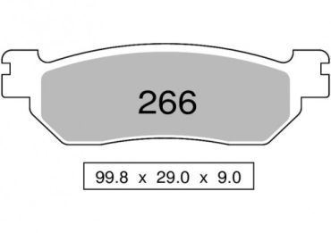 Колодки дискового тормоза Trofeo Sintered 266 (LMP328, FDB2083)