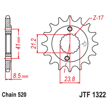 Звезда ведущая JTF1322.13 - миниатюра 1