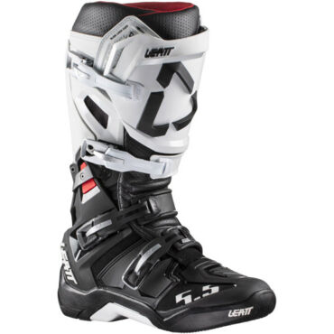 Мотоботы Leatt Moto 5.5 FlexLock White Black  - миниатюра 1