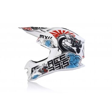 Шлем Acerbis PROFILE 4 white blue red - миниатюра 1