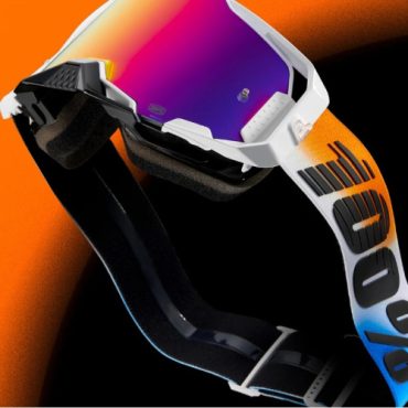 Очки для мотокросса 100% ARMEGA United Hiper Red Blue Mirror Lens с зеркальной линзой Hiper