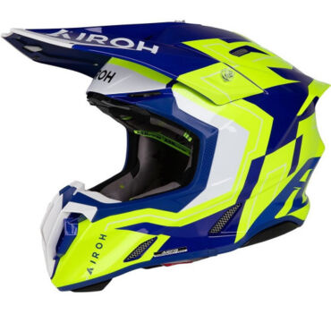 Шлем AIROH Twist 3 DIZZY Blue Yellow (Глянцевый) - миниатюра 1