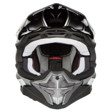 Шлем для мотокросса Shoei VFX WR Glaive TC 5 , черно белый - миниатюра 1