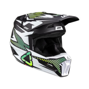 Leatt Шлем кроссовый детский 3.5 V26 Storm Teal + очки Vizion 3.5 - миниатюра 1