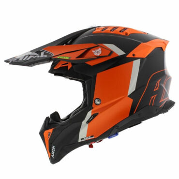 Шлем AIROH AVIATOR 3 GLORY, Оранжевый (Матовый) - миниатюра 2