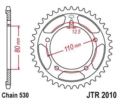 Звезда ведомая JTR2010 45 - фото 1