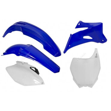 Комплект пластика Yamaha YZ250F (2006 2009), YZ450F (2006 2009), цвет OEM (бело синий) - миниатюра 1