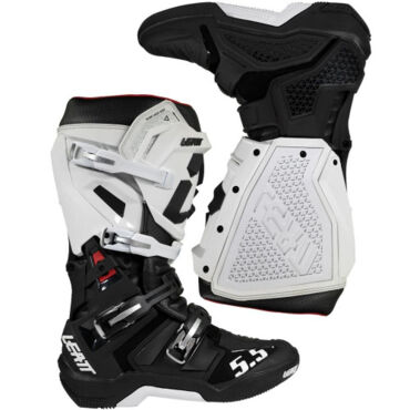Мотоботы Leatt Moto 5.5 FlexLock White Black  - миниатюра 2