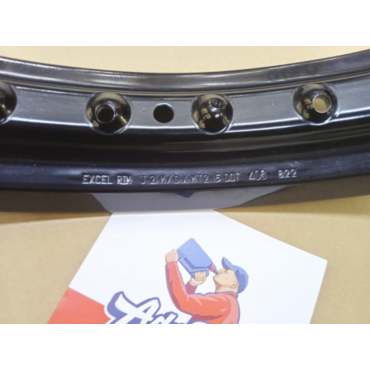 EXCEL IEK406U RIM Black 21 X 2.15 ( 36 спиц OEM HUB ) обод R21 черный CRF1000 / 44701 MKK D01 / 44701 MKK DA1 / 44701 MJP G61 - миниатюра 1