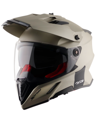 Шлем дорожный AXOR X CROSS DUAL VISOR SC E, beige (L, Взрослая  Кросс эндуро)