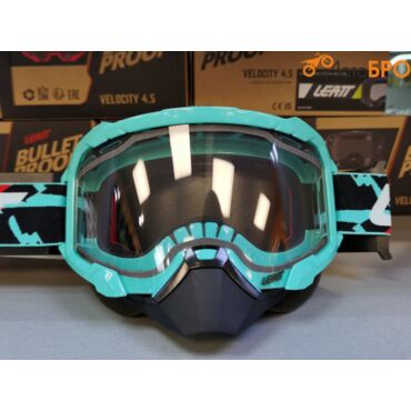 Маска кросс Leatt 4.5 SNX Fuel Clear 83% - миниатюра 1