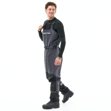 Dragonfly Вейдерсы мембранные Quad Pro 2025 Grey - Black - миниатюра 1