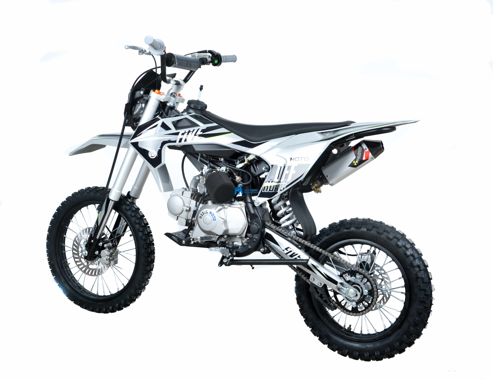 Питбайк Regulmoto FIVE EA (полуавтомат КПП) (Серый/ черный) - фото 1