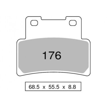 Колодки дискового тормоза Trofeo Sintered 176 (LMP444, FDB2216) - миниатюра 1