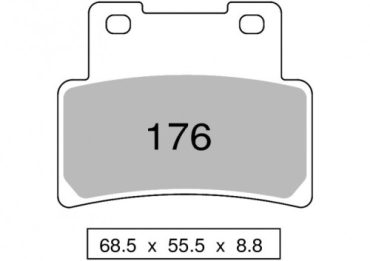 Колодки дискового тормоза Trofeo Sintered 176 (LMP444, FDB2216)