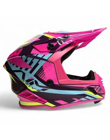 AiM Шлем RH855 (Fiber Glass) Vexo Purple Pink