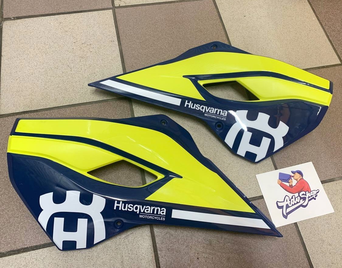 Husqvarna SPOILER KIT BLUE 2016 обтекатели бака комплект синий / желтый TE FE 13 16 ( 81308054000H1A )