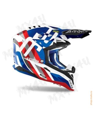 Кроссовый шлем Aviator 3 Синий Красный