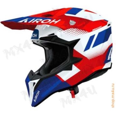 Кроссовый шлем Wraaap Vision Red Blue Gloss - миниатюра 1
