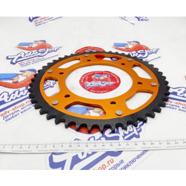 KTM Звезда ведомая 48 зубов двух компонентная ORANGE SX SXF EXC EXCF 95 24 // 690 790 890 Adv 08 24 ( 5841005104804 ) - миниатюра 1