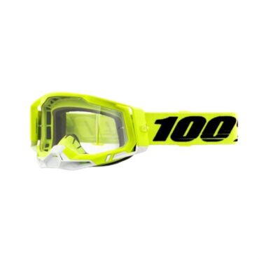 100% Очки Racecraft 2 Goggle Yellow Clear Lens - миниатюра 1