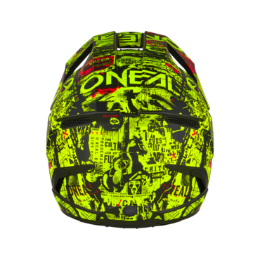 Oneal Шлем кроссовый детский 3Series Attack Youth V24 черный желтый - миниатюра 2