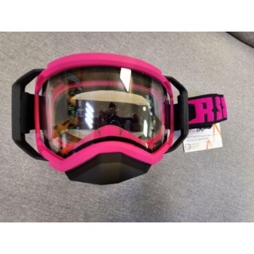 Очки зимние RSX Blizzard Winter, черный розовый; двойная прозрачная линза - миниатюра 1