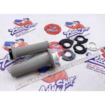 KTM / HQV / GAS грипсы с закрытыми торцами ( серый ) SX SXF 23 24 ( A46002921000BJ ) - миниатюра 1