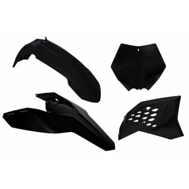 Комплект пластика KTM SX SXF125 505 07 10 # EXC EXCF125 530 08 11 черный - миниатюра 1
