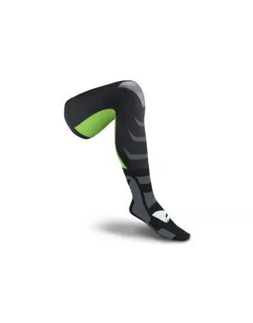 Чулки носки UFO LONG SOCKS, black green (L XL, Взрослая )