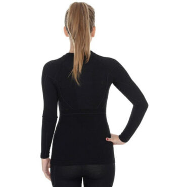 Brubeck Футболка женская Active Wool Черный - миниатюра 1