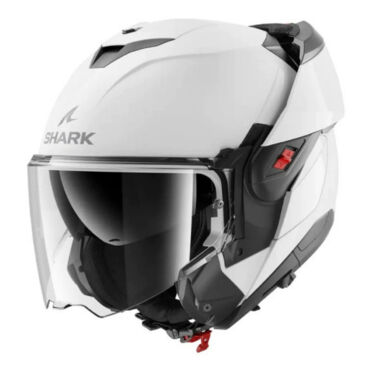Shark Мотошлем Oxo Blank White Glossy - миниатюра 1