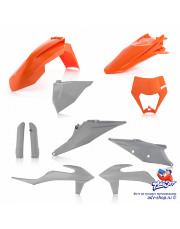 Acerbis КТМ EXC 250 300 20 23 /EXC F 250 500 20 23 /XC W 150 300 20 Комплект пластика оранжевый / серый // 0024054.207