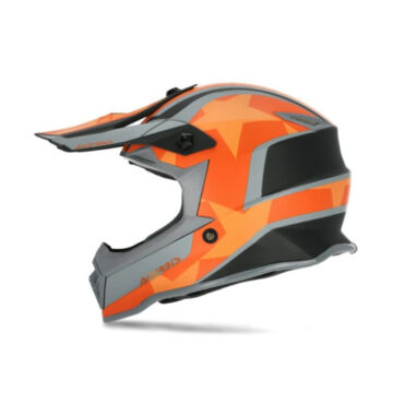 Acerbis Шлем детский IMPACT STEEL JUNIOR Black Orange - миниатюра 2